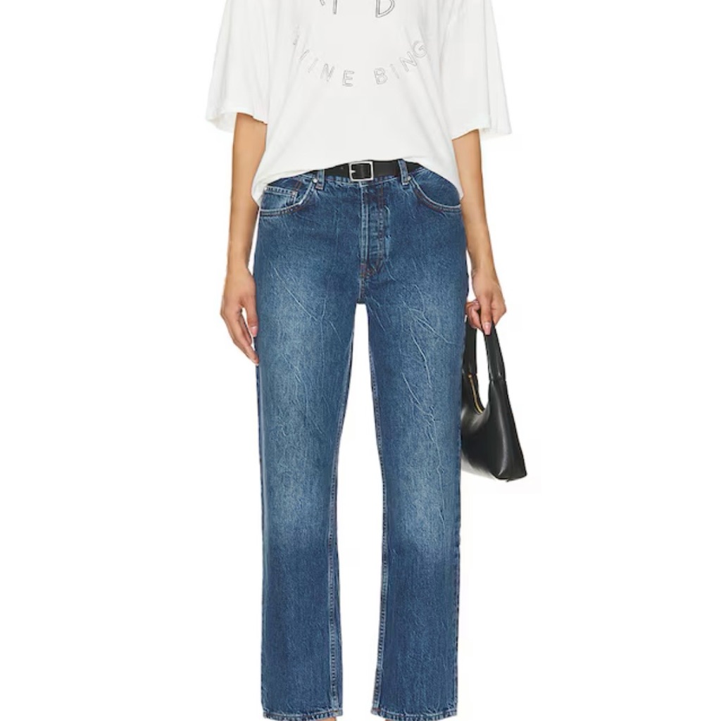 Anine Bing Benson Jean In Marine Blue Size 25